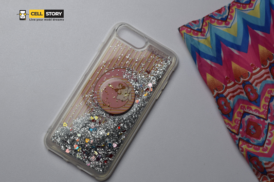 IPhone 7/8 Plus Soft Glitter Case – Transparent Brown