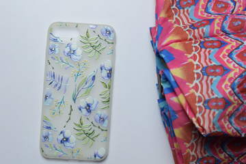 IPhone 7/8 Plus Soft Transparent Flower Case