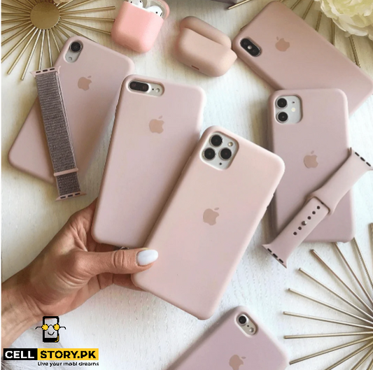 LIQUID silicone case for iPhone 13 series - light pink