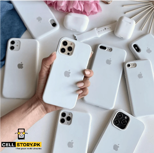 LIQUID silicone case for iPhone 13 series - White