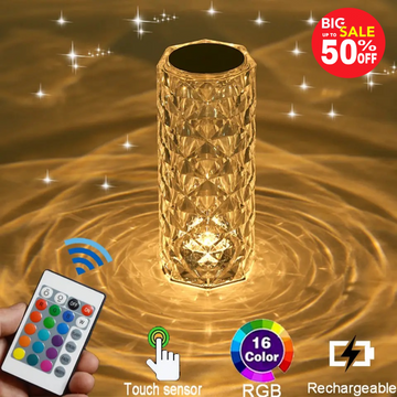 Acrylic Crystal Diamond Led Lamp – Rechargeable