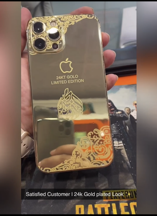 24k Gold Plated look - Convert your iPhone 12 series