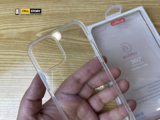 COBLUE Transparent hard back case for iphone 12/ 12 pro