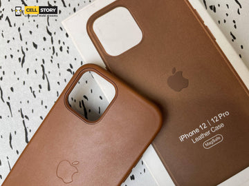 Leather case magsafe for iphone 12 pro - Brown