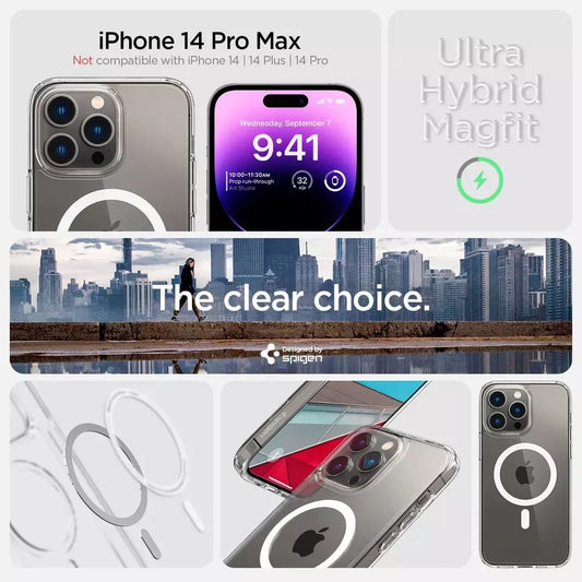 Spigen Ultra Hybrid MagFit Case for iPhone 14 Pro max 2022 - Compatible with MagSafe