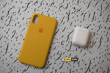 Silicone case for iphone X/Xs - dark yellow