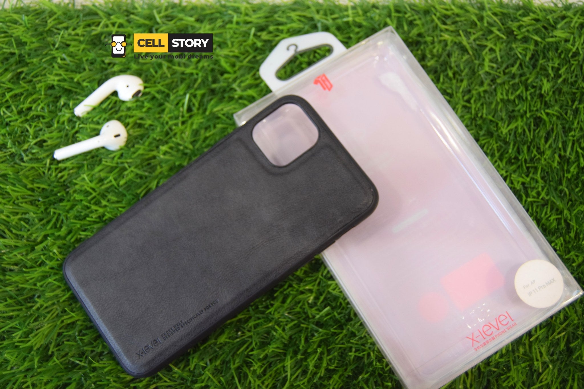 X-level Leather case for iphone 11 pro max Black