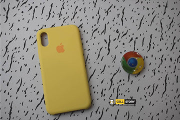 Silicone case for iphone X - Yellow