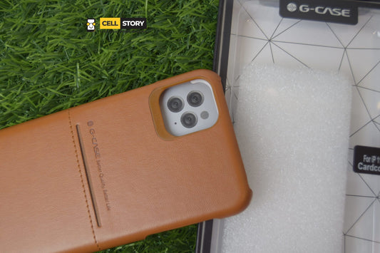 G-case Leather case with Card sleeve for iphone 11 pro max - Brown