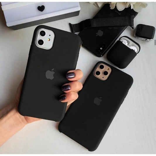 iphone 11 silicone case - Black