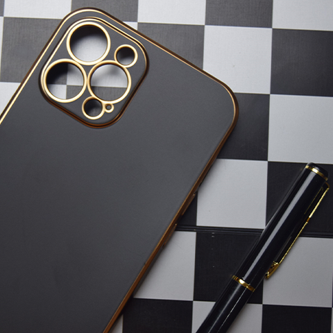 J-CASE Luxury case for iPhone series 13/12 - Black